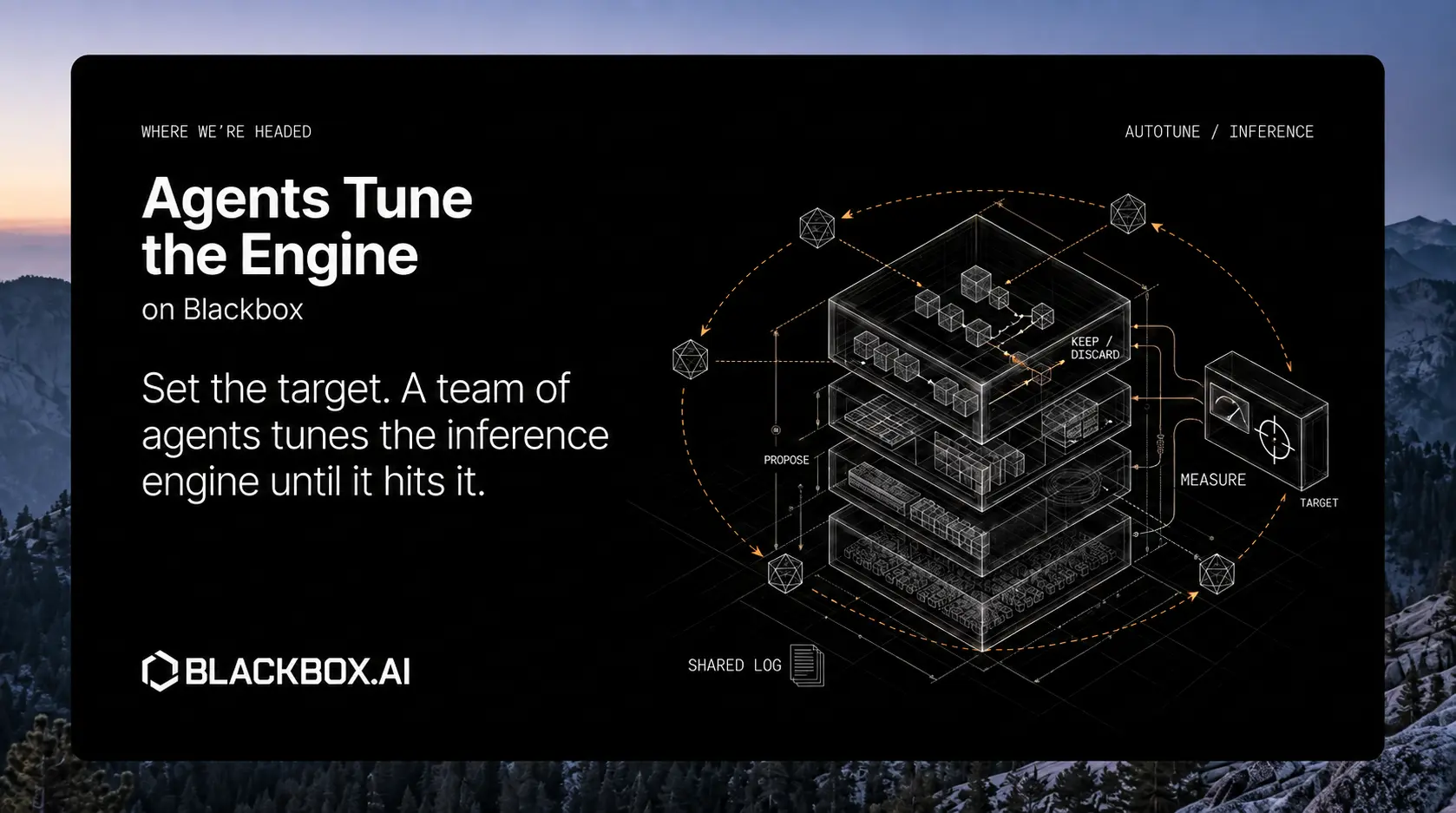 Set the Target. Agents Tune the Engine Until They Hit It. cover